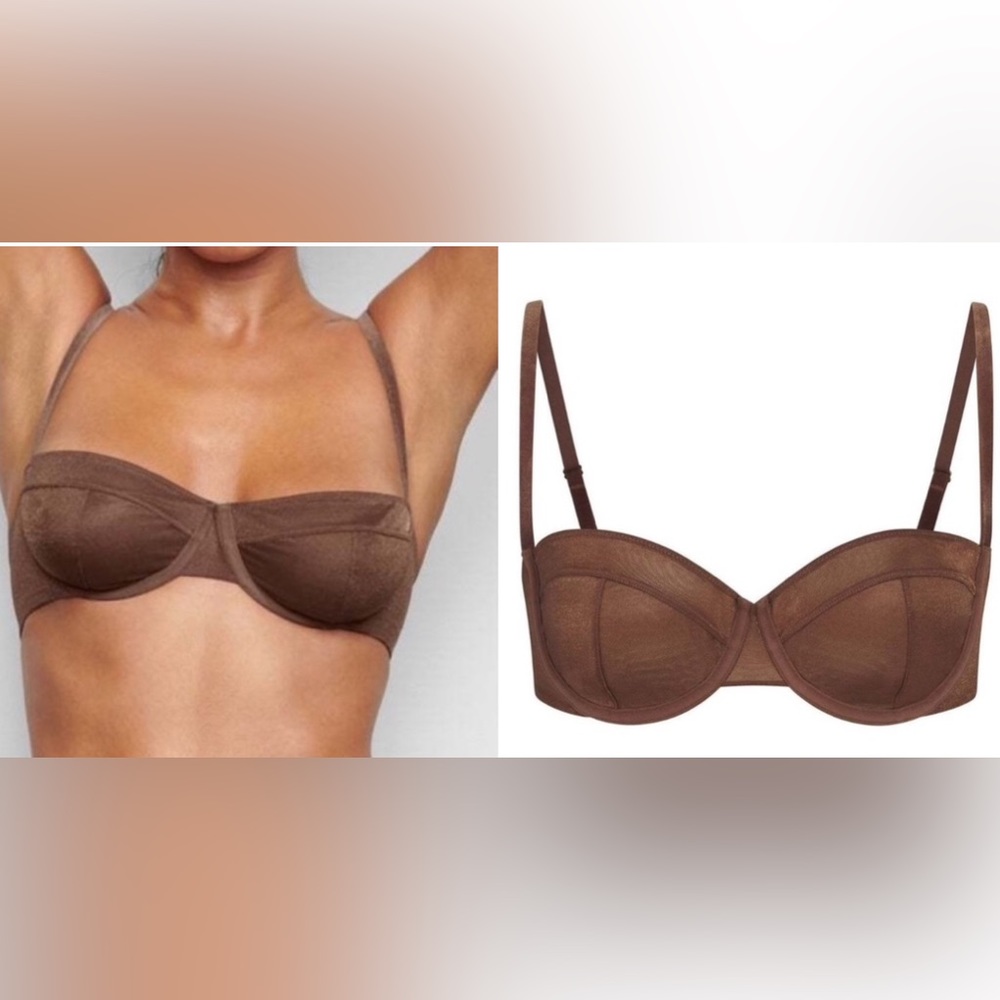 SKIMS bra 42C or 42D Glissenette Underwire bra women’s BR-UWR-1074 Straight Neck